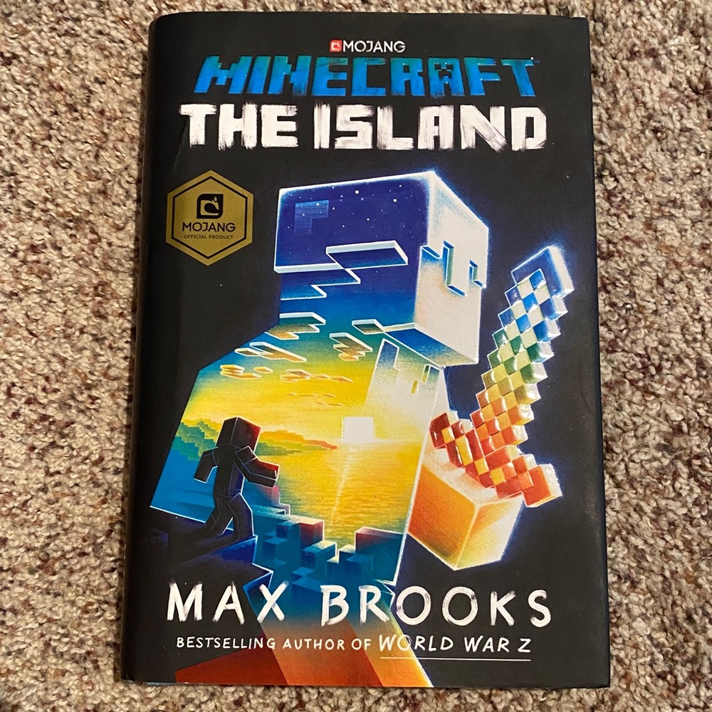 Minecraft: The Island by Max Brooks - Black Cover